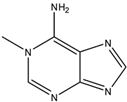 Chemical structure of 1-Methyladenine | 5142-22-3