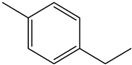 Chemical structure of 4-Ethyltoluene | 622-96-8