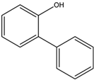 Chemical structure of 2-Phenylphenol | 90-43-7