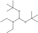 Chemical structure of Di-tert-butyl diethylphosphoramidite | 117924-33-1