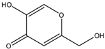Chemical structure of Kojic acid | 501-30-4