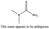 Chemical structure of Dimethylthiourea | 534-13-4
