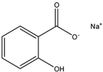 Chemical structure of Sodium Salicylate Powder | 54-21-7