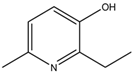 Chemical structure of 2-Ethyl-3-hydroxy-6-methylpyridine | 2364-75-2