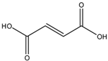 Chemical structure of Fumaric acid | 110-17-8