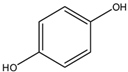 Chemical structure of Hydroquinone | 123-31-9