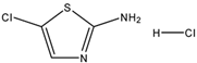 Chemical structure of 2-Amino-5-chlorothiazole hydrochloride | 55506-37-1