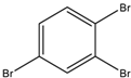 Chemical structure of 1,2,4-Tribromobenzene | 615-54-3