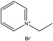 Chemical structure of 1-Ethylpyridinium bromide | 1906-79-2