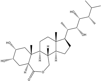 Chemical structure of Brassinolide | 72962-43-7
