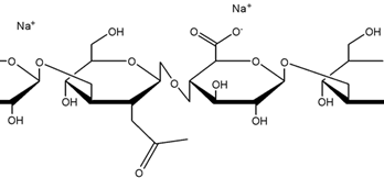 Chemical structure of Hyaluronic acid | 9004-61-9