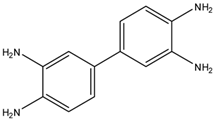Chemical structure of 3,3'-Diaminobenzidine | 91-95-2