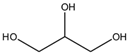 Chemical structure of Glycerine USP Kosher | 56-81-5