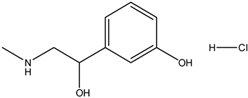 Chemical structure of Phenylephrine HCL | 61-76-7
