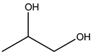 Chemical structure of Propylene Glycol | 57-55-6