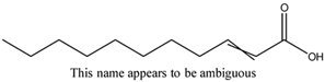 Chemical structure of Undecylenic acid | 112-38-9