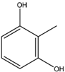 Chemical structure of 2-Methylresercinol | 608-25-3