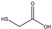 Chemical structure of Thioglycolic acid | 68-11-1