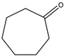 Chemical structure of Cycloheptanone | 502-42-1
