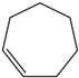 Chemical structure of Cycloheptene | 628-92-2