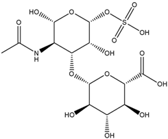 Chemical structure of Chondrotin Sulfate | 9007-28-7