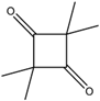 Chemical structure of 2,2,4,4-Tetramethyl-1,3-Cyclobutanedione | 933-52-8