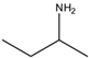 Chemical structure of sec-Butylamine | 13952-84-6