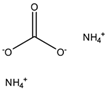 Chemical structure of Ammonium carbonate | 506-87-6