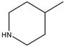 Chemical structure of 4-Methylpiperidine | 626-58-4